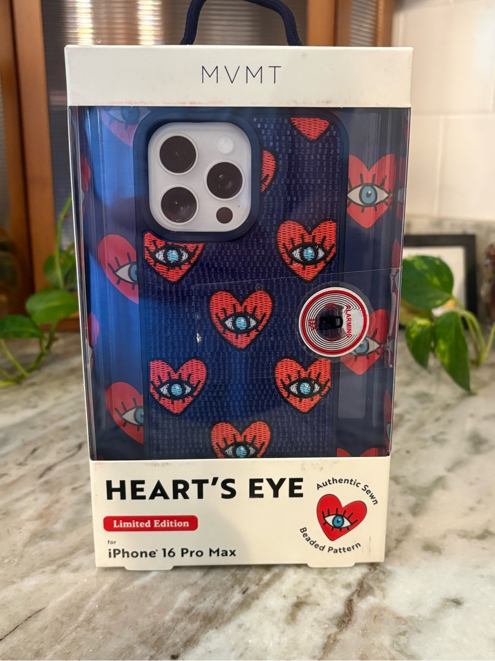 MVMT Heart's Eye Blue and Red iPhone 16 Pro Max Case NWT